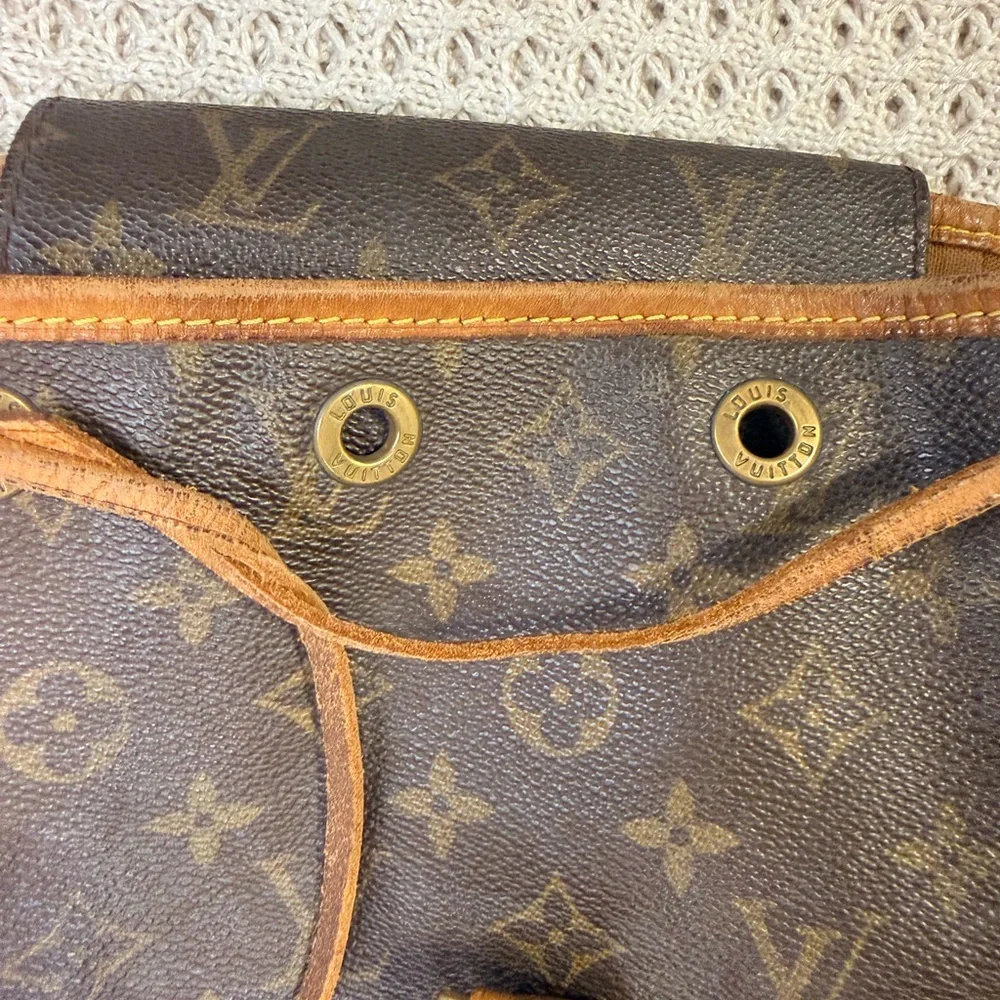 Vintage Louis Vuitton Brown Monogram Backpack - Picture 5 of 16